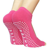 Lantee Open Foot Half Toe Non Slip Pilates Yoga Socks with Grips Cotton 4 Pack - Lantee Online Store