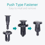 Lantee 30 Pcs Front & Rear Bumper Push-Type Retainer Clips for Honda 91503-SZ5-003 - Lantee Online Store