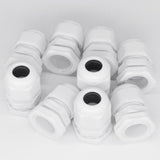 White PG 11 Cable Gland - 20 Pcs Waterproof Wire Glands - Lantee Online Store