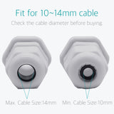 20 Pcs PG16 White Waterproof Cable Wire Gland Connector Fitting - Lantee Online Store