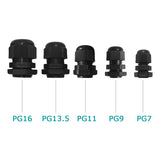 50 Pcs Waterproof Cable Glands Joints, PG7, PG9, PG11, PG13.5, PG16 - Lantee Online Store