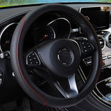 15 inch Anti-Slip Leather Car Steering Wheel Cover