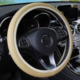 15 inch Anti-Slip Leather Car Steering Wheel Cover