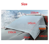 Car Windshield Cover for Snow & Ice with Hook & Straps