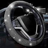 38cm  Rhinestone Diamond Non-Slip Car Steering Wheel Cover