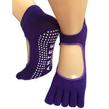 Lantee Open Foot Non Slip Toe Pilates Yoga Socks with Grips for Women, Pack of 4 - Lantee Online Store