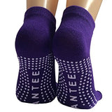 Lantee Half Toe Non Slip Pilates Yoga Socks with Grips Cotton for Women, Pack of 4 - Lantee Online Store