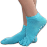 Lantee Non Slip Women Pilates Yoga Socks Full Toe with Grips, 4 Pack - Lantee Online Store