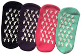 Non Slip Women Grips Cotton Casual Floor Hospital Socks, 4 Pack - Lantee Online Store