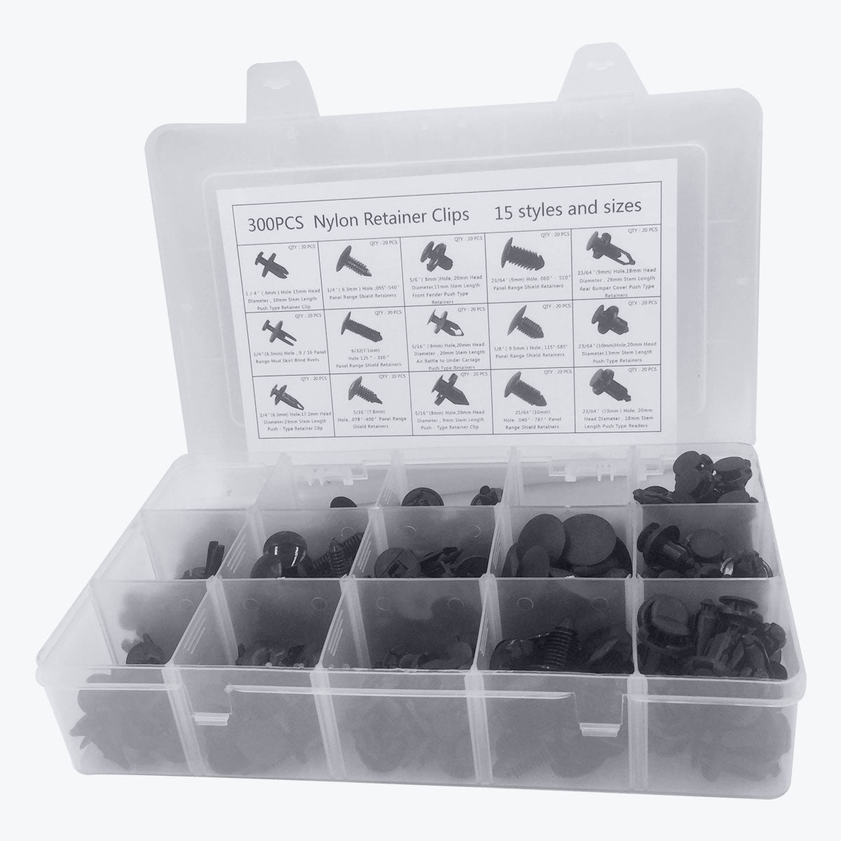 240-Piece GM Fender & Bumper Fastener Kit - Push Pin Retainer Clips (1991-On)