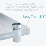 Stainless Steel Advertisement Screws Glass Standoff 12x20mm 20 Pcs - Lantee Online Store