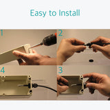 20 Pcs PG16 White Waterproof Cable Wire Gland Connector Fitting - Lantee Online Store