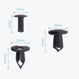 20 Pcs 8mm Universal Nylon Bumper Fastener Rivet Retainer Clips