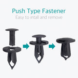 20 Pcs 8mm Universal Nylon Bumper Fastener Rivet Retainer Clips
