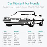 50 Pcs Front Bumper Cover Retainer Clips for Honda Acura 90657-SB0-003