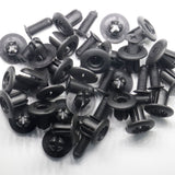 50 Pcs Black Nylon Push-Type Retainer Clips for Mazda Ford Hyundai - Lantee Online Store
