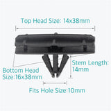 Lantee 100 Pcs Fender Flare Rocker Moulding Clips for Jeep 68039280-AA - Lantee Online Store