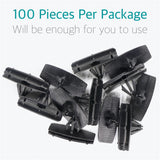 Lantee 100 Pcs Fender Flare Rocker Moulding Clips for Jeep 68039280-AA - Lantee Online Store