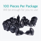100 Pcs Trim Panel Retainer Clips for Ford Lincoln Mercury N805155-S - Lantee Online Store
