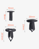 10 Pcs 8mm Universal Nylon Bumper Fastener Rivet Retainer Clips