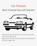 10 Pcs 8mm Universal Nylon Bumper Fastener Rivet Retainer Clips