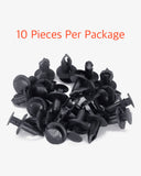 10 Pcs 8mm Universal Nylon Bumper Fastener Rivet Retainer Clips