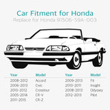 10 Pcs 10mm Bumper Clips w/ Metal Insert for Honda 91506-S9A-003