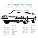20 Pcs Bumper Retainer Clips w/ Metal Insert for Honda 91506-S9A-003