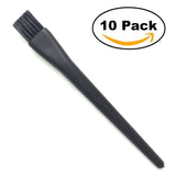 10 Pieces Black Plastic Round Handle Anti Static ESD Brush - Lantee Online Store