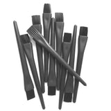 10 Pieces Black Plastic Round Handle Anti Static ESD Brush - Lantee Online Store