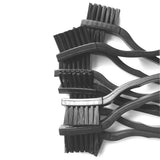 10 Pcs 3 x 0.5cm 3 Row Plastic Handle Anti Static ESD Brushes, Black - Lantee Online Store