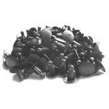 Car Clips - 100 Pieces Fastener Rivets Clips for 9mm x 7mm Hole - Lantee Online Store