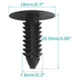 Lantee 50 Pcs Fender & Bumper Shield Clips GM Ford Chrysler