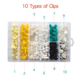 210 Pcs Car Clips for GM Chrysler Ford Jeep Toyota BMW in Plastic Box - Lantee Online Store