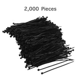 2000 Pcs Plastic Heavy Duty Cable Zip Tie Fasten Wrap 80 x 2mm - Lantee Online Store