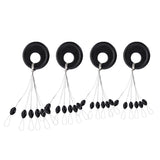 100 Pcs Plastic Ring 6 in 1 Rubber Float Stop Fishing Stopper Sinker - Lantee Online Store