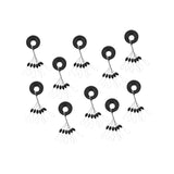 100 Pcs Plastic Ring 6 in 1 Rubber Float Stop Fishing Stopper Sinker - Lantee Online Store