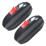 2 Pieces Black On/Off Bedroom In Line Cord Switch AC 250V 6A - Lantee Online Store