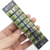10 Pcs 8 Pos. Double Row Screw Terminal Barrier Strip 600V 25A - Lantee Online Store