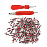 Tire Repair Tools - 2 Valve Core Remover & 100 Valve Stem Cores - Lantee Online Store