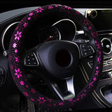 Shiny Snowflake Anti-slip Car Steering Wheel Cover 38cm