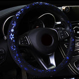 Shiny Snowflake Anti-slip Car Steering Wheel Cover 38cm